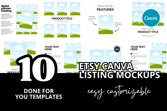 10 Planner Etsy Listings Mockup: Elevate Your Digital Shop