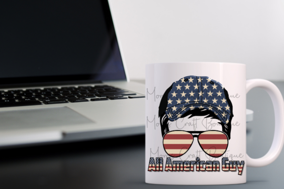 All American Guy Sublimation PNG: Design for Your Craft