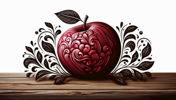 Apple on a Table: Elevating Visual Design with Everyday Imagery