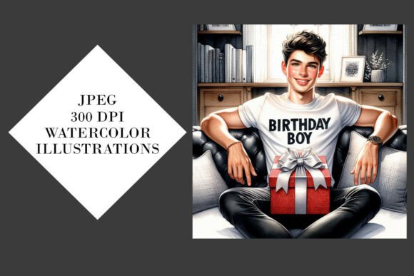 Birthday Boy Illustrations: Creative Assets for Designers