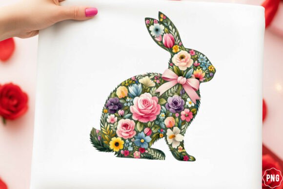Brushstroke Easter Bunny PNG: A Versatile Design Asset