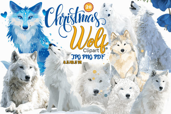 Christmas Wolf Clipart: Elevate Your Holiday Designs