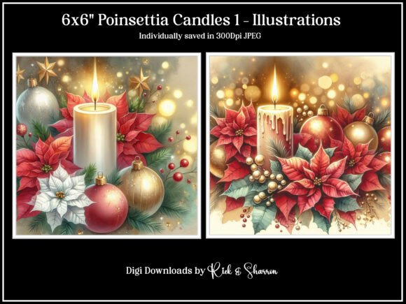 Elevate Holiday Projects with 6x6 Poinsettia Candles 1 - 1-4 JPEG