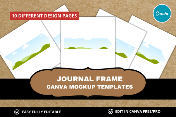 Elevate Your Brand with 10 Junk Journal Canva Template