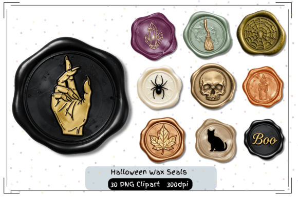 Elevate Your Halloween Designs with Elegant Wax Seals