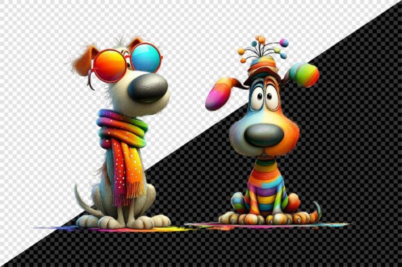 Festive & Playful Christmas Dog Clipart for Creative Projects
