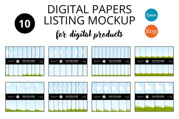 Master Your Etsy Visuals with Digital Papers & Mockup Templates