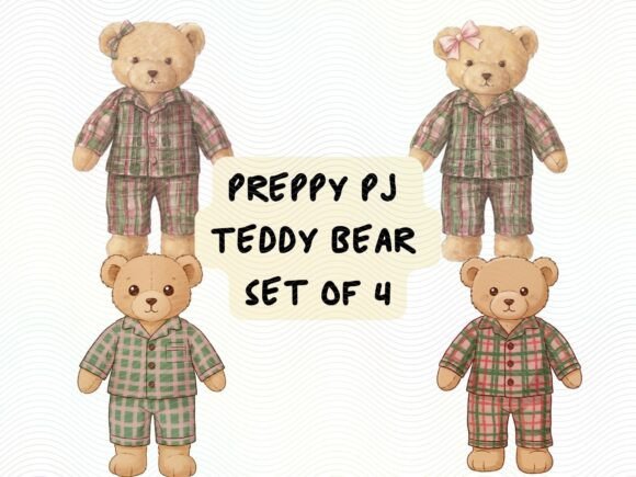 PJ Teddy Bear Polo Style PNG: Creative Design Asset