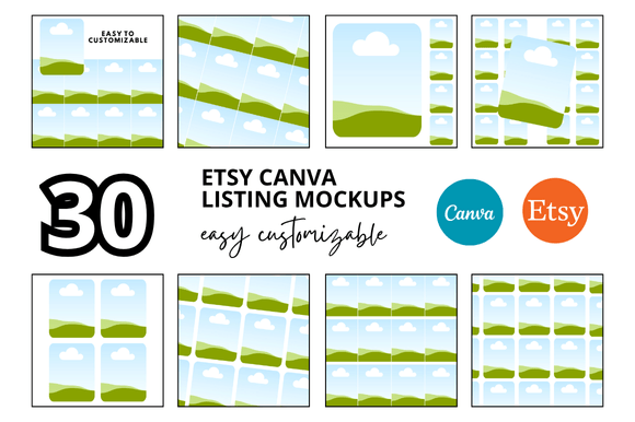 Transform Your Etsy Shop with 30 AI Images Etsy Listings Mockup